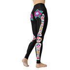 Day of the Dead Bones Yoga Leggings