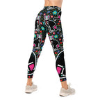 Day of the Dead Cat Print Leggings