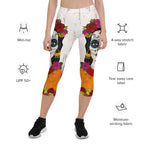Day of the Dead Print Capris