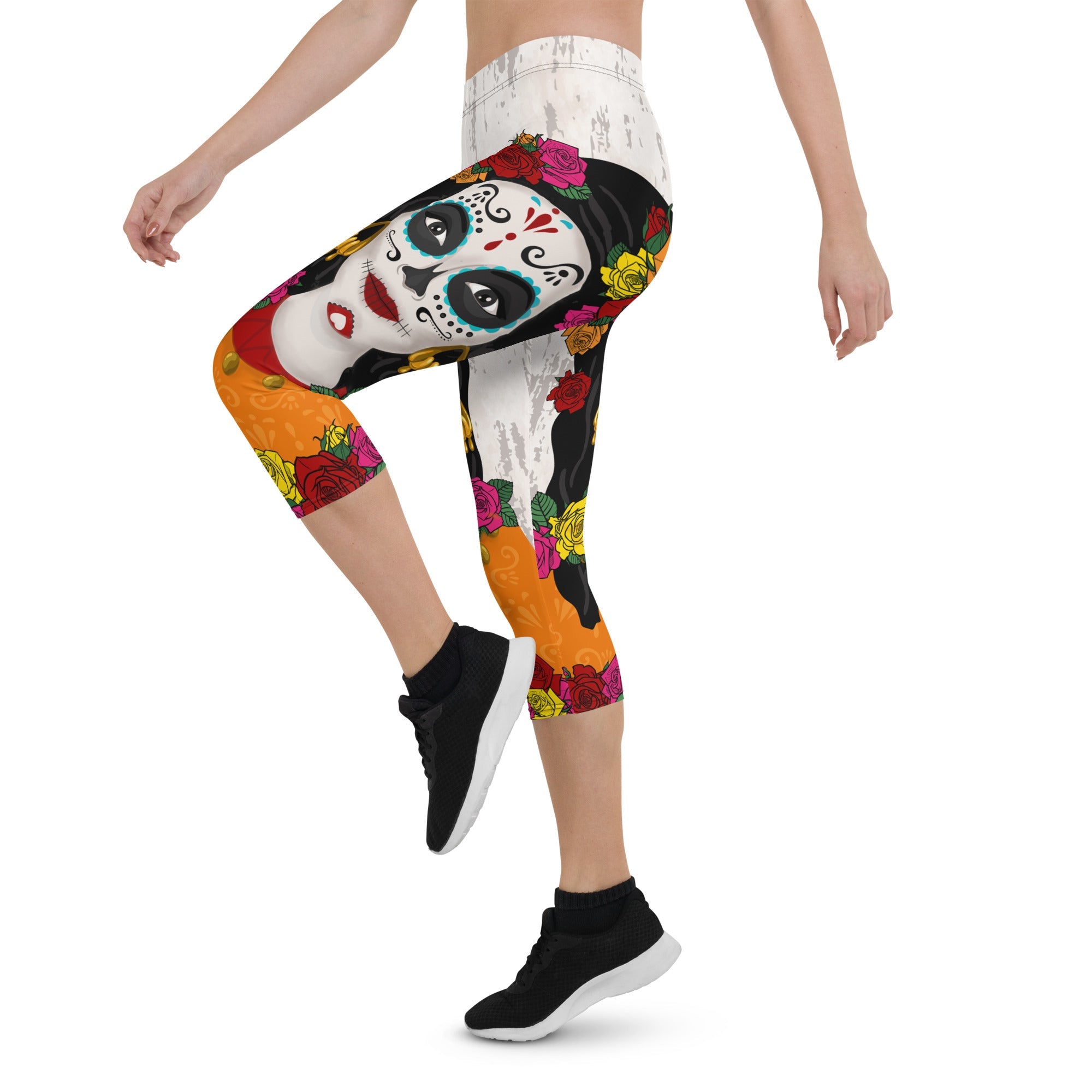 Day of the Dead Print Capris