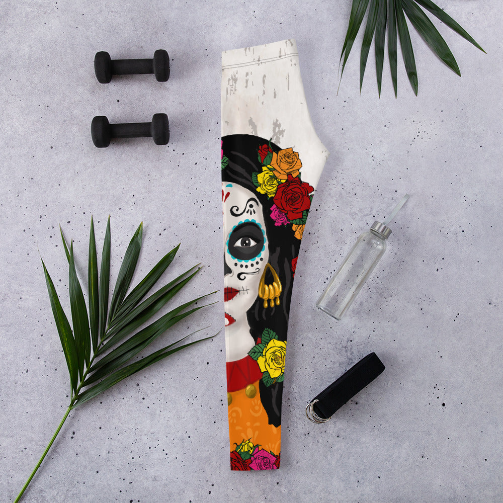 Day of the Dead Print Leggings