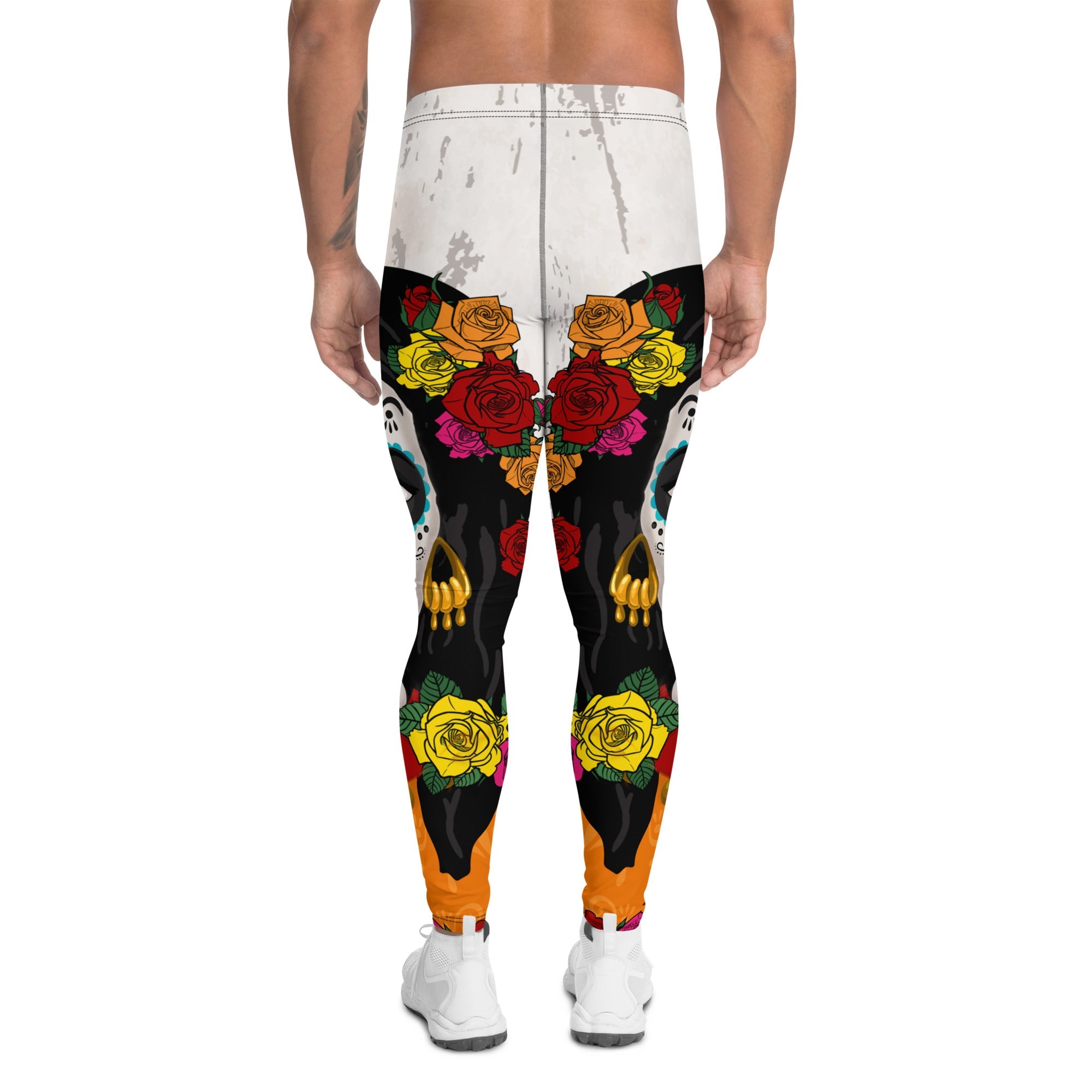 Day of the Dead Print Men's Leggings