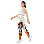 Day of the Dead Print Plus Size Leggings