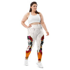Day of the Dead Print Plus Size Leggings