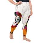 Day of the Dead Print Plus Size Leggings