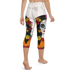 Day of the Dead Print Yoga Capris
