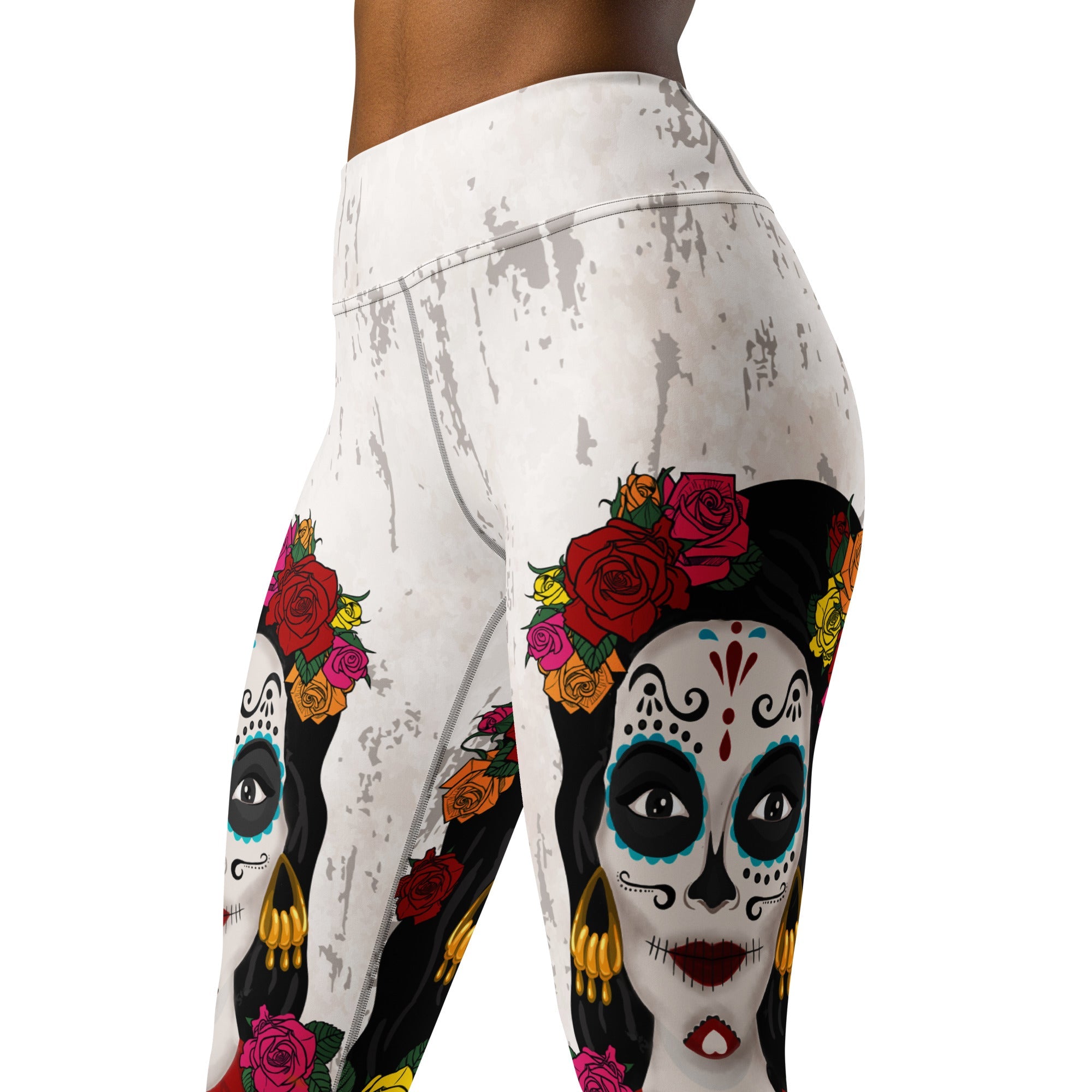 Day of the Dead Print Yoga Leggings