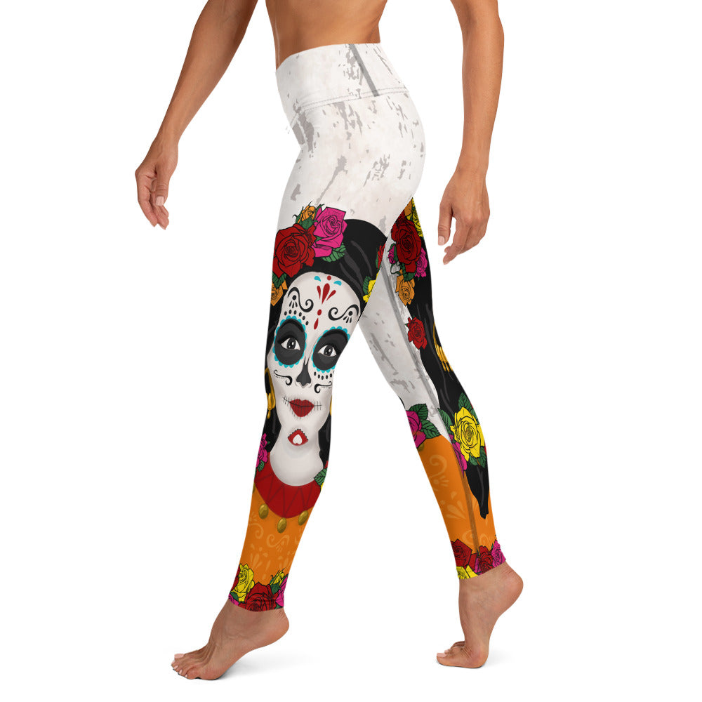 Day of the Dead Print Yoga Leggings