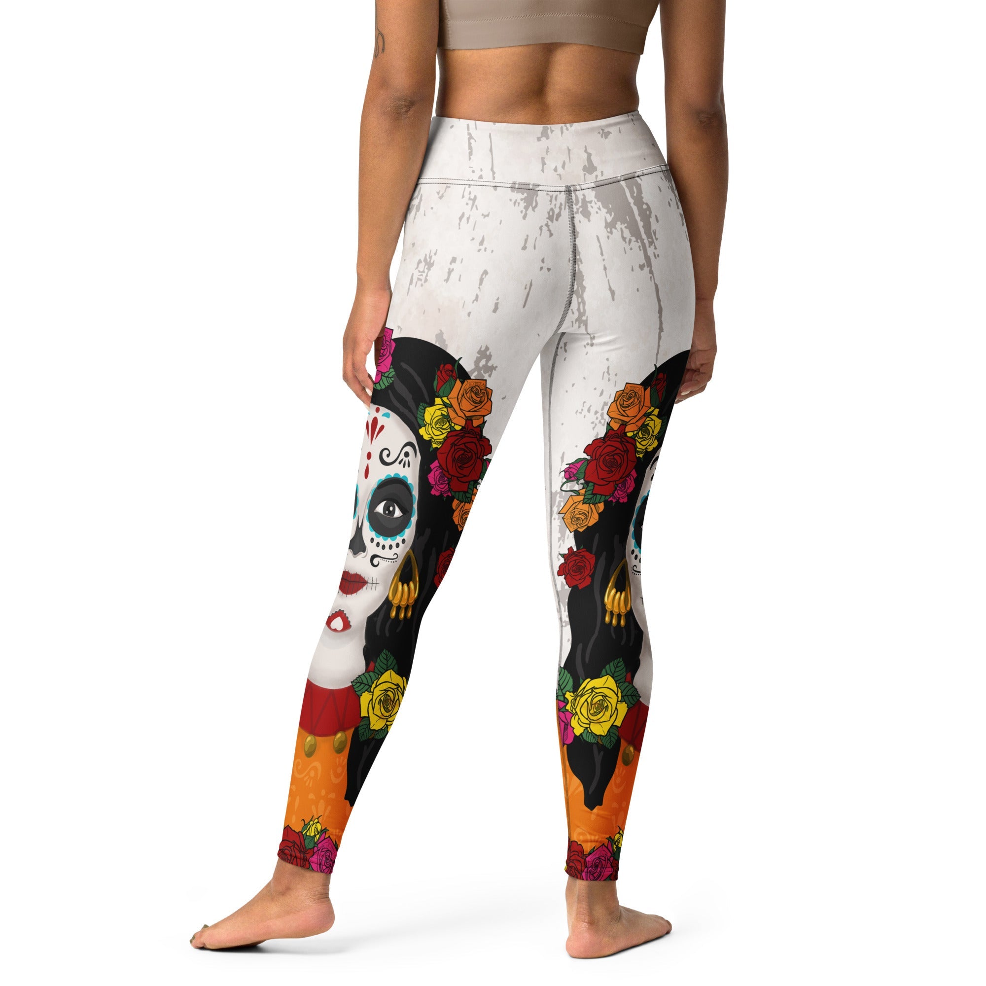 Day of the Dead Print Yoga Leggings