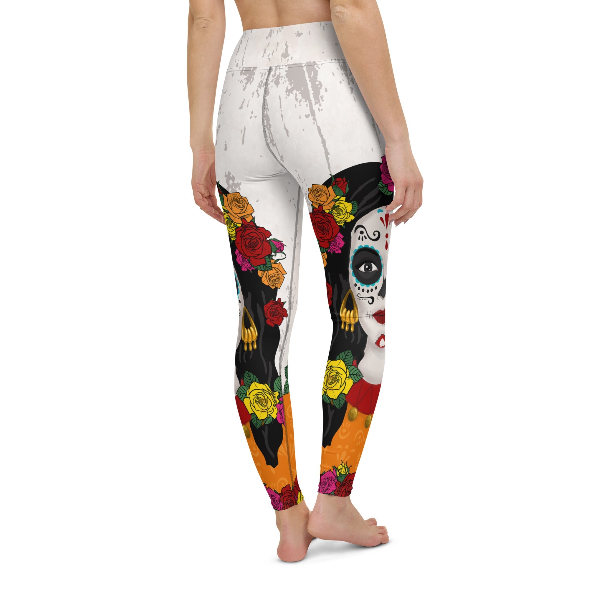 Day of the Dead Print Yoga Leggings