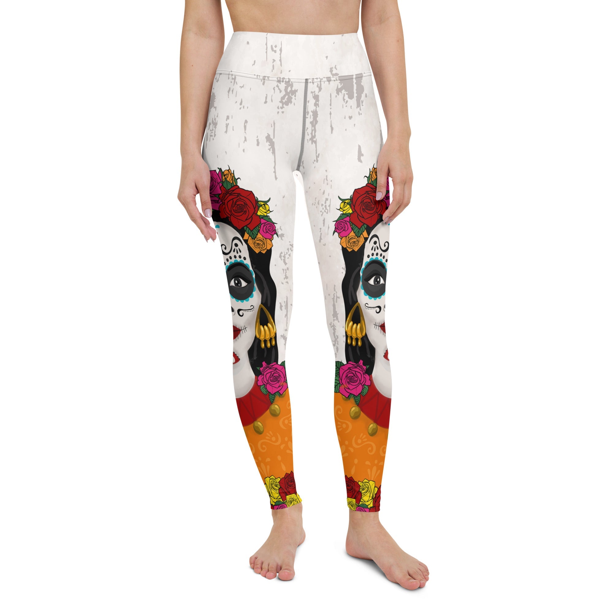 Day of the Dead Print Yoga Leggings