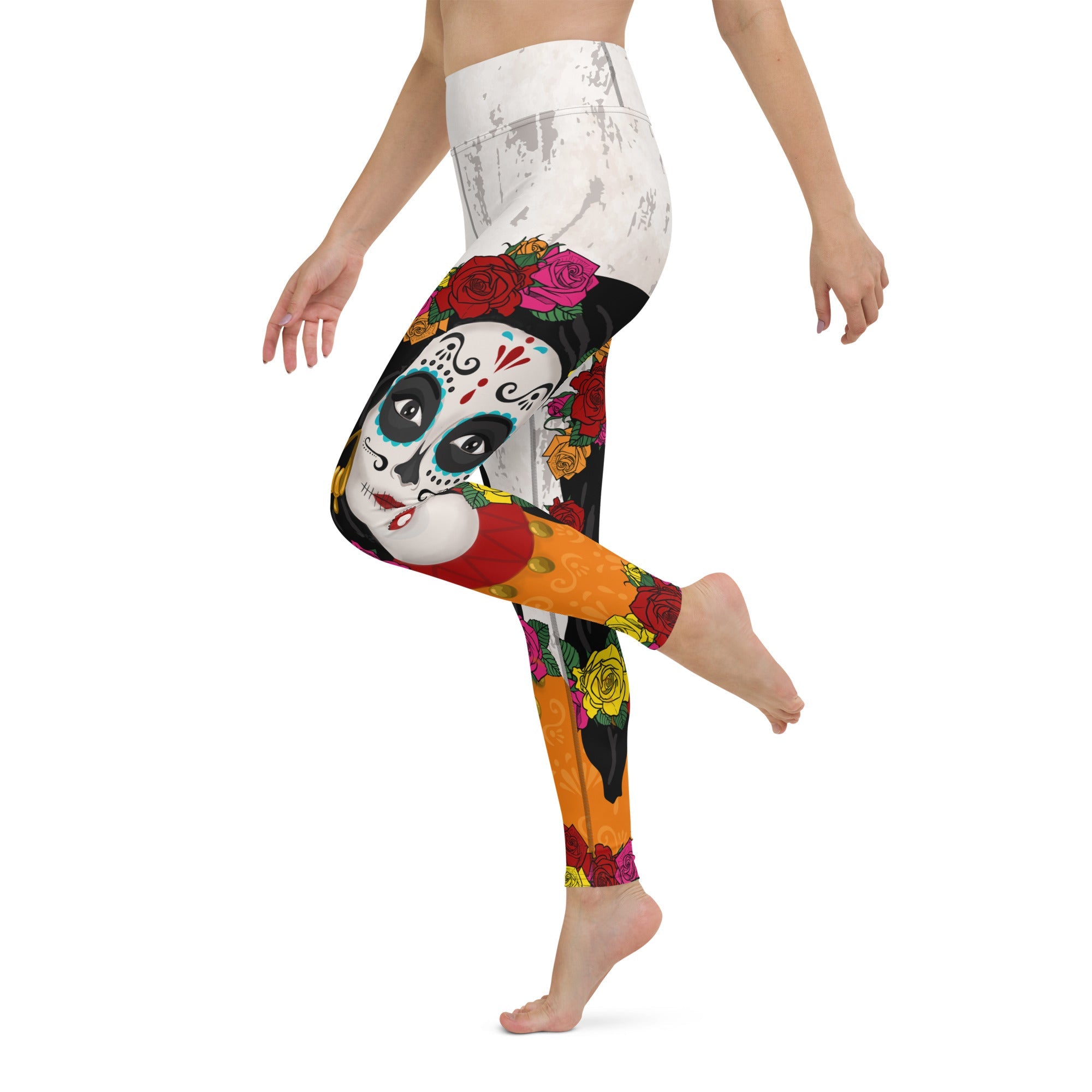 Day of the Dead Print Yoga Leggings