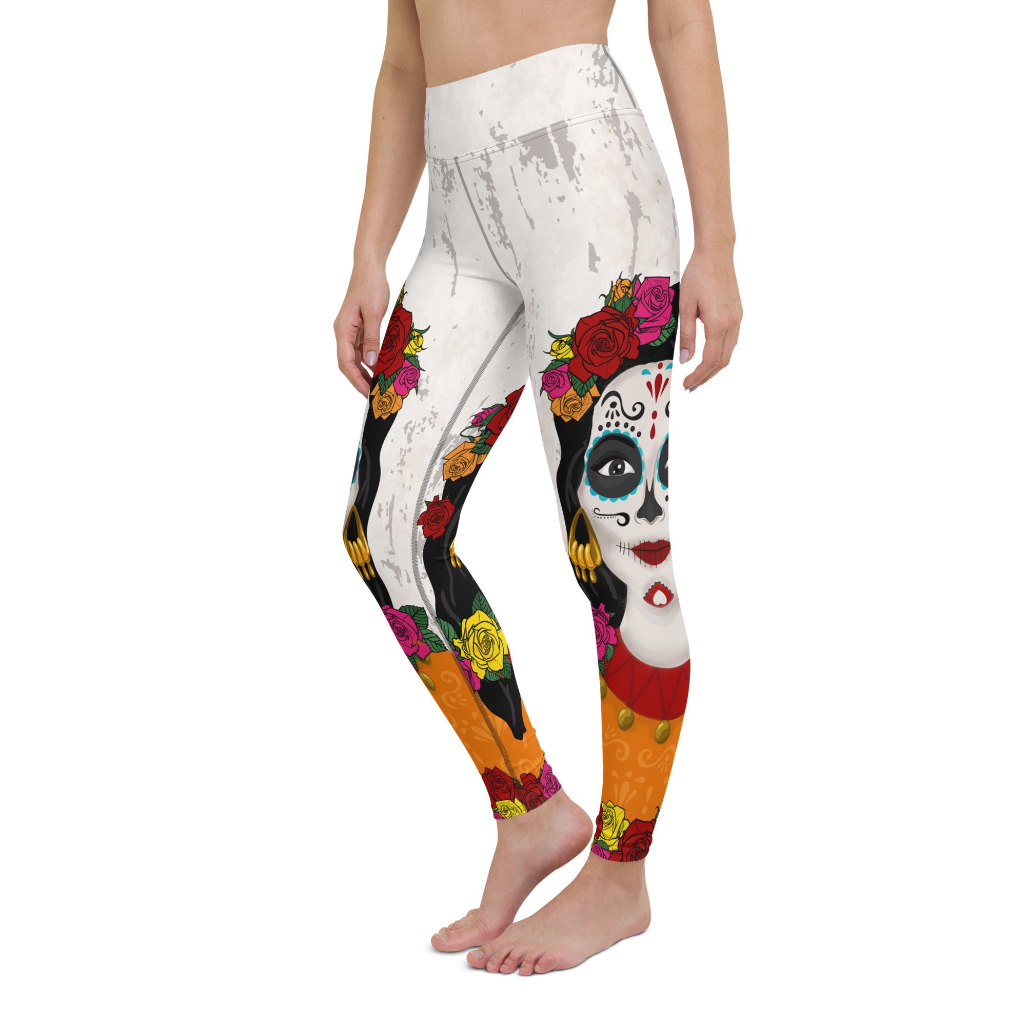 Day of the Dead Print Yoga Leggings