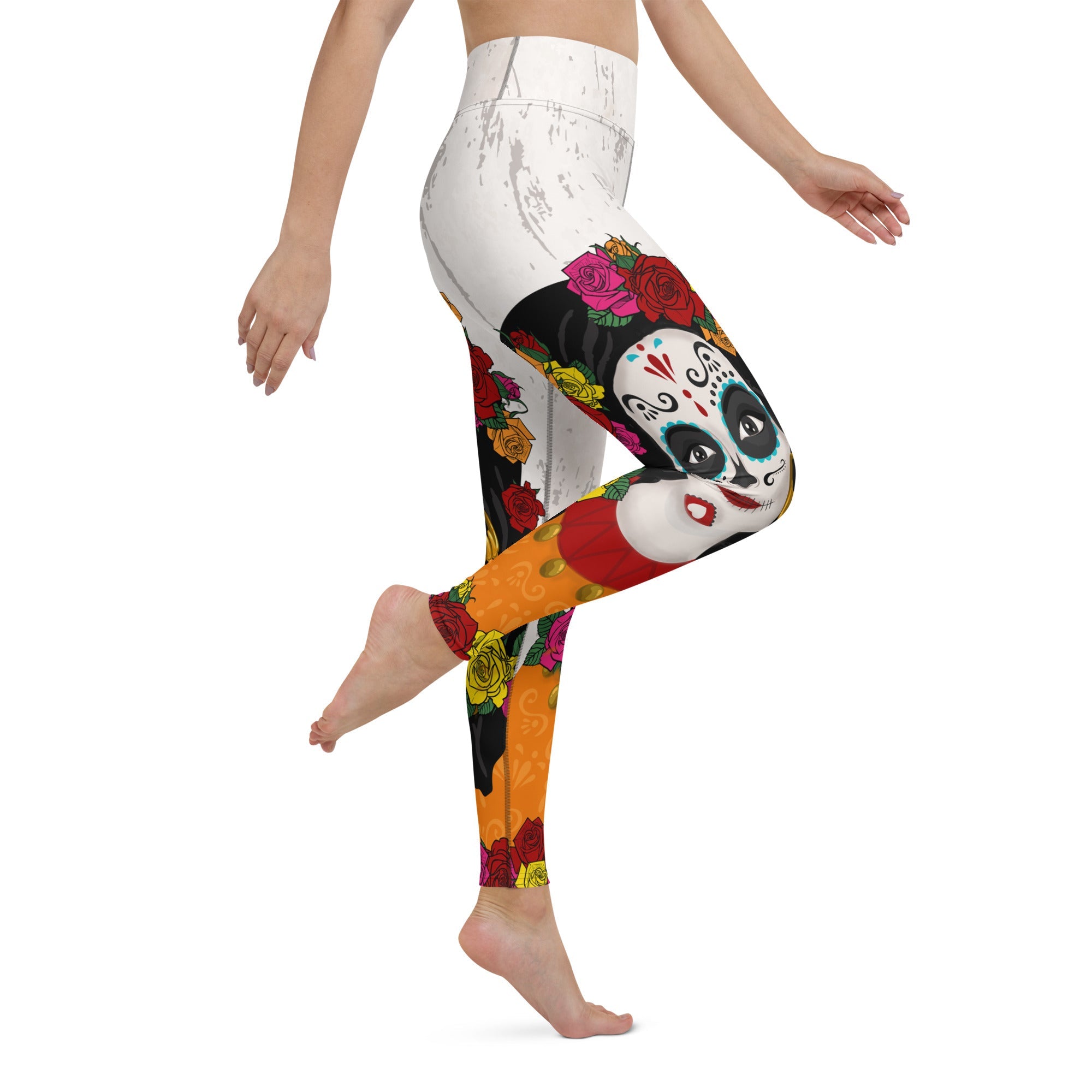 Day of the Dead Print Yoga Leggings