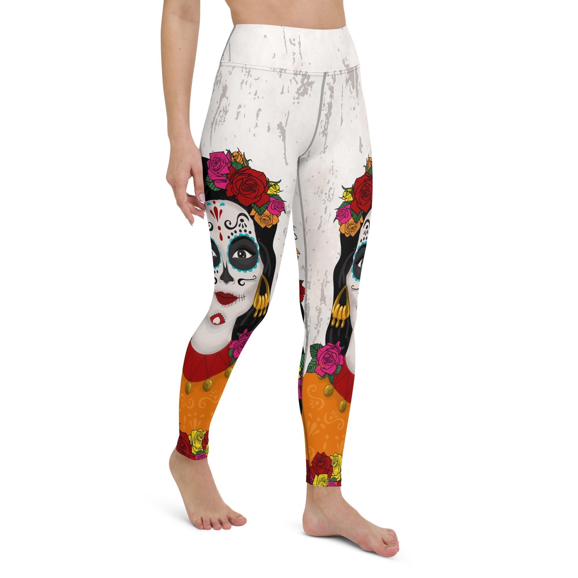 Day of the Dead Print Yoga Leggings