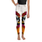 Day of the Dead Print Youth Leggings