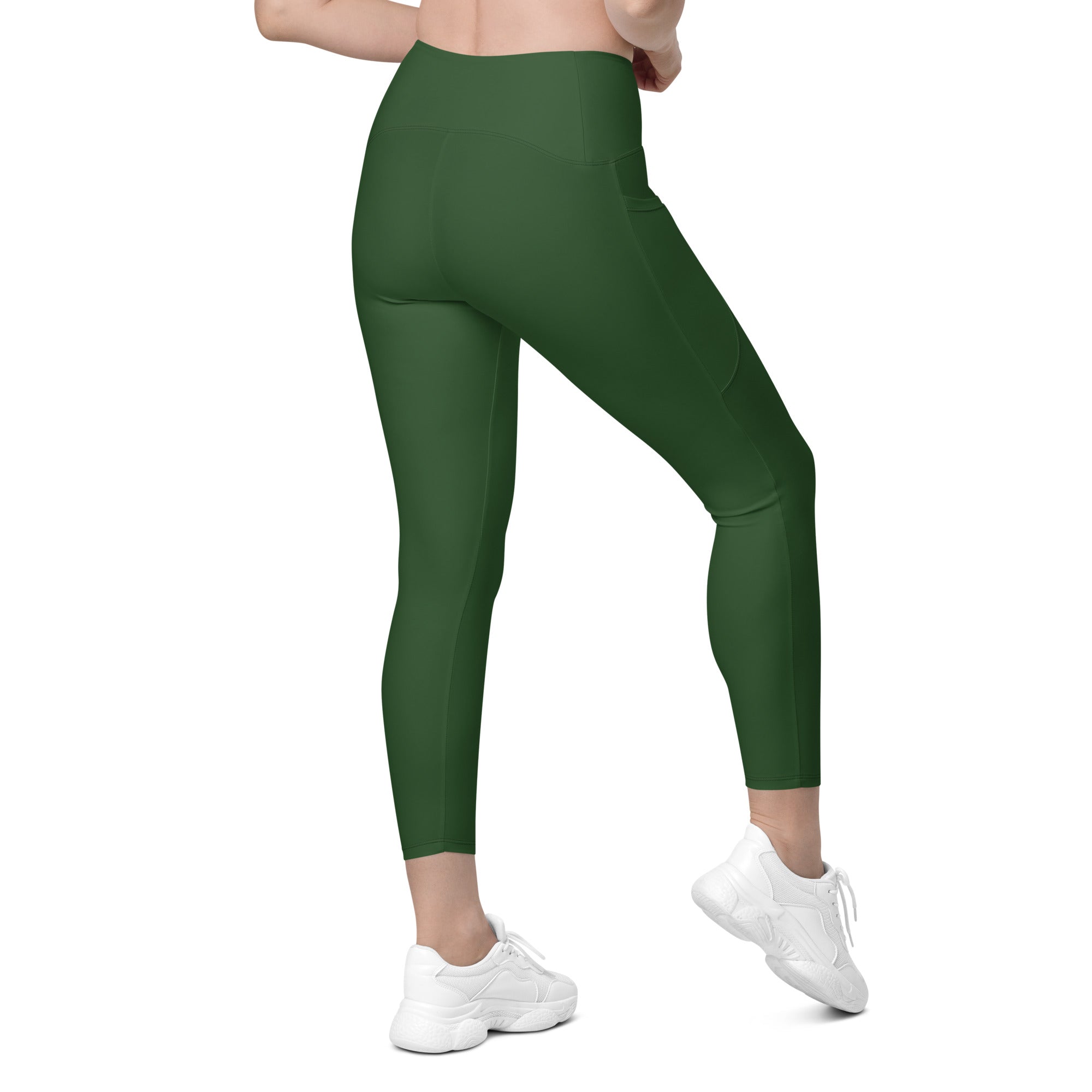 Deep Forest Green Leggings With Pockets