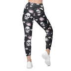Delicate Skulls Leggings With Pockets