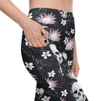 Delicate Skulls Leggings With Pockets