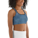 Denim Jeans Sports Bra