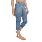 Denim Jeans Yoga Capris