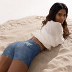 Denim Jeans Yoga Shorts
