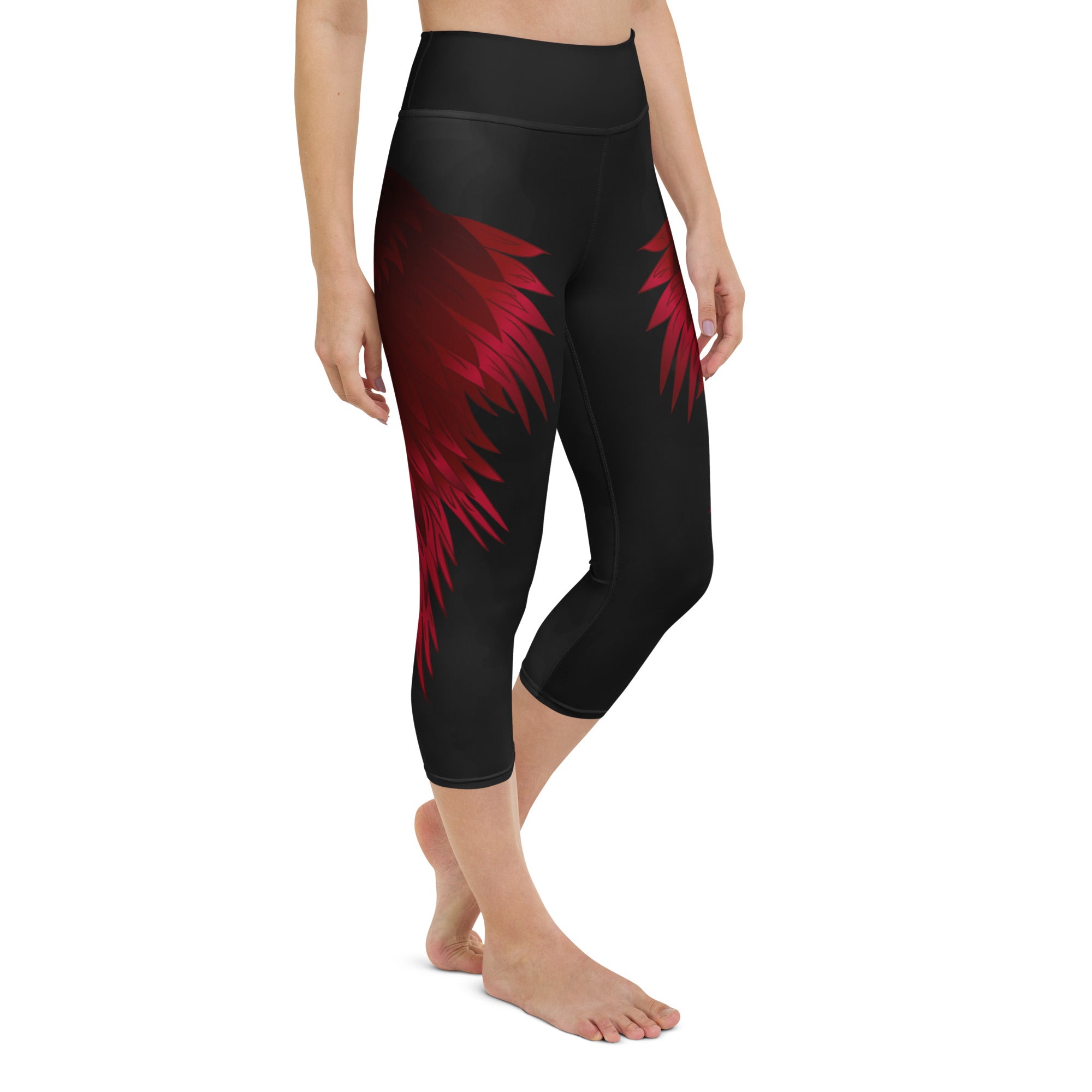 Devil Wings Yoga Capris