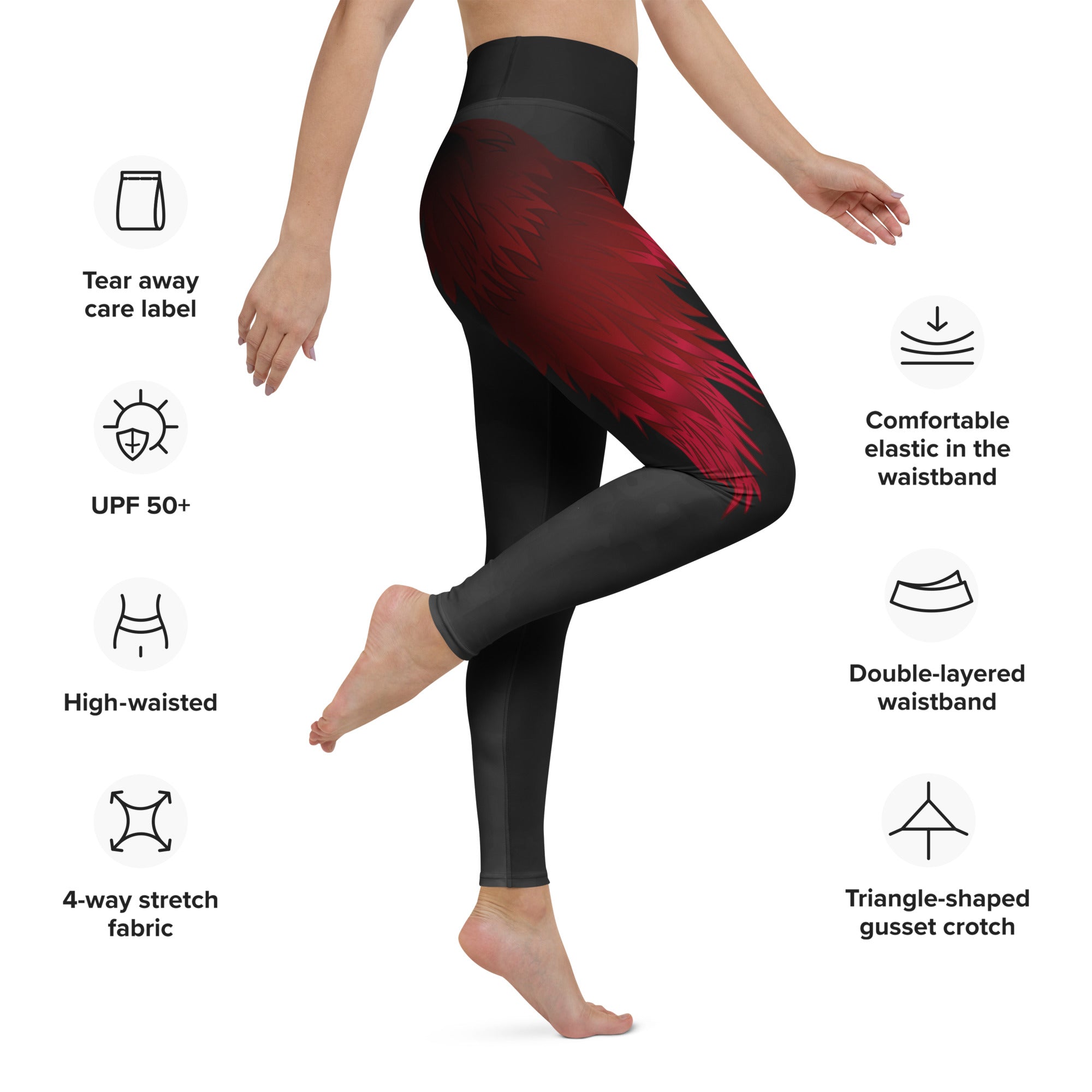 Devil Wings Yoga Leggings