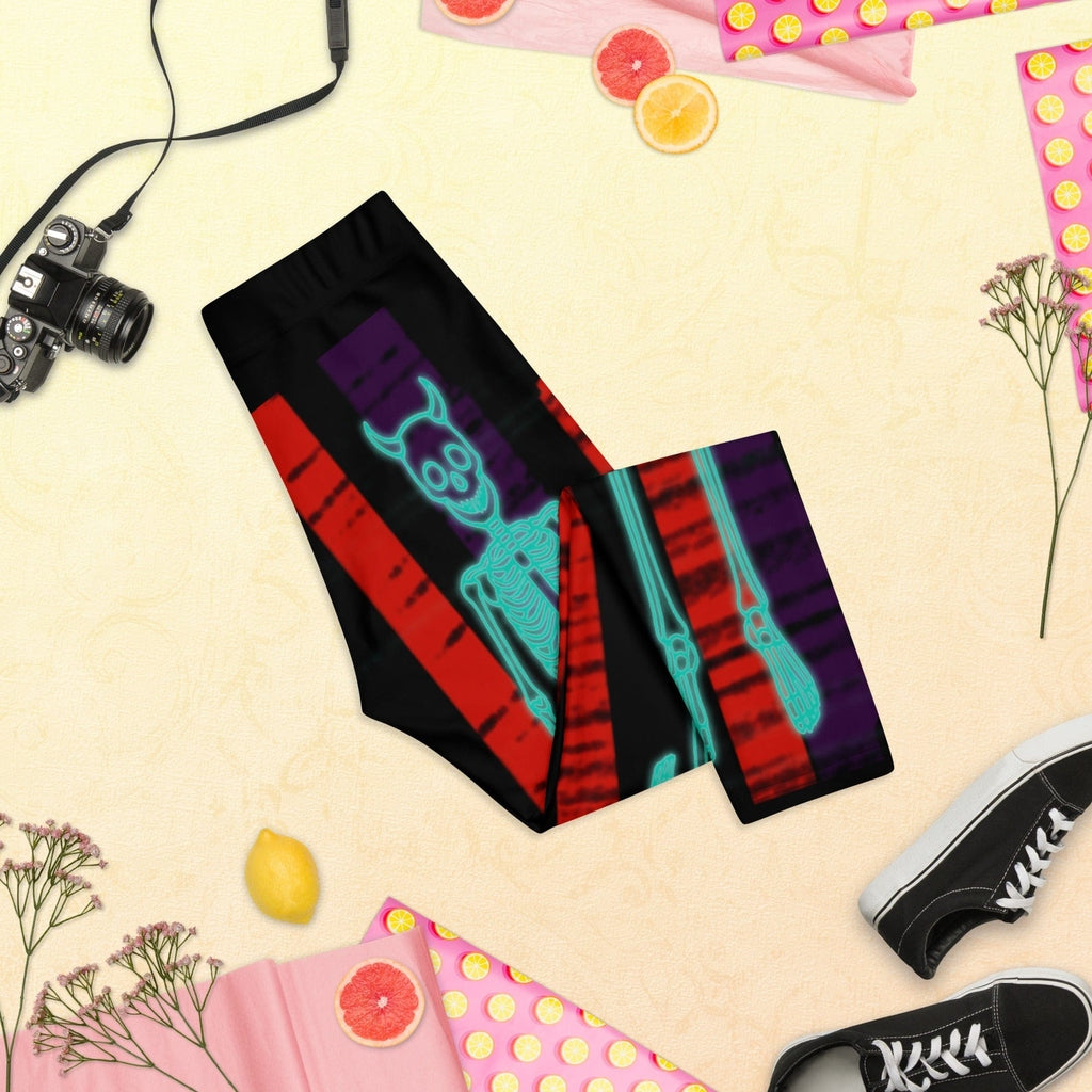 Devilish Halloween Skeletons Capris