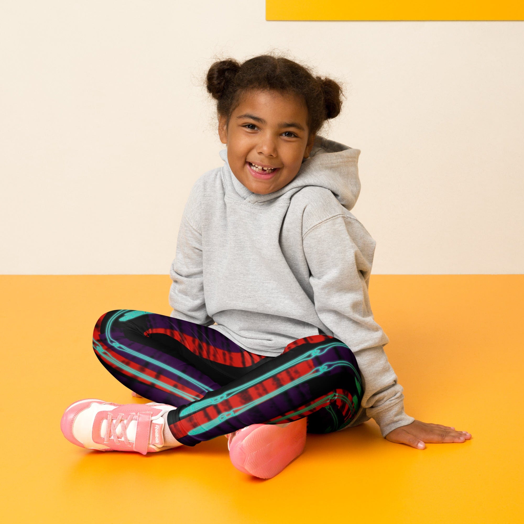 Devilish Halloween Skeletons Kid's Leggings