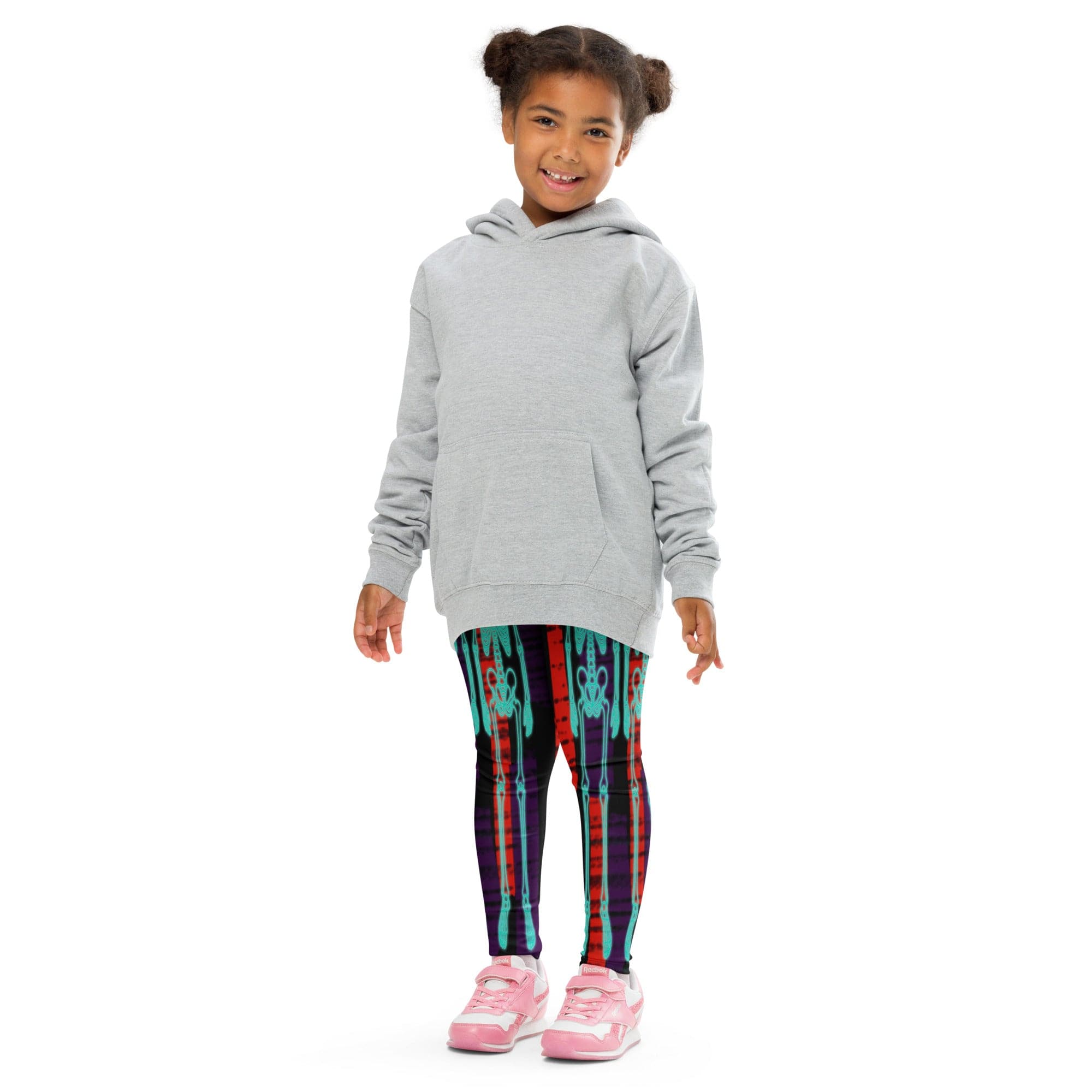 Devilish Halloween Skeletons Kid's Leggings