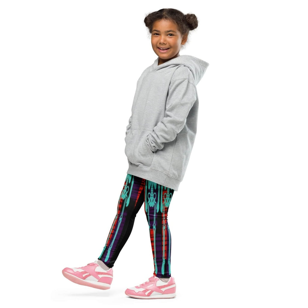 Devilish Halloween Skeletons Kid's Leggings