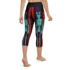 Devilish Halloween Skeletons Yoga Capris