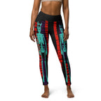 Devilish Halloween Skeletons Yoga Leggings
