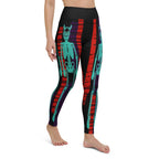 Devilish Halloween Skeletons Yoga Leggings
