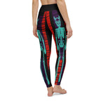 Devilish Halloween Skeletons Yoga Leggings