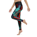 Devilish Halloween Skeletons Yoga Leggings