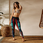 Devilish Halloween Skeletons Yoga Leggings