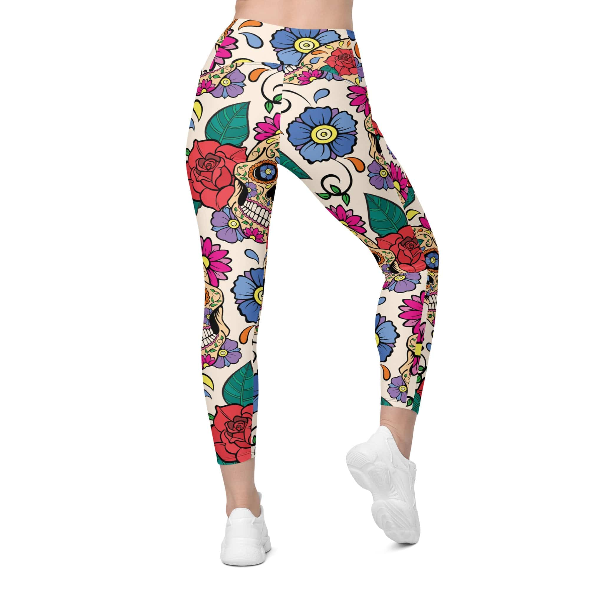 Dia de Muertos Leggings With Pockets