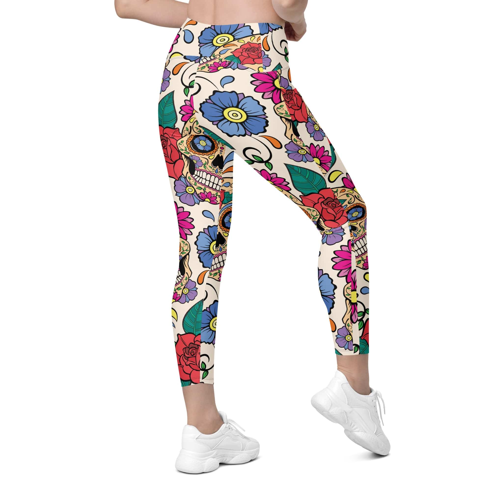 Dia de Muertos Leggings With Pockets