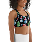 Disco Christmas Sports Bra