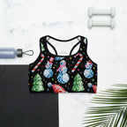 Disco Christmas Sports Bra
