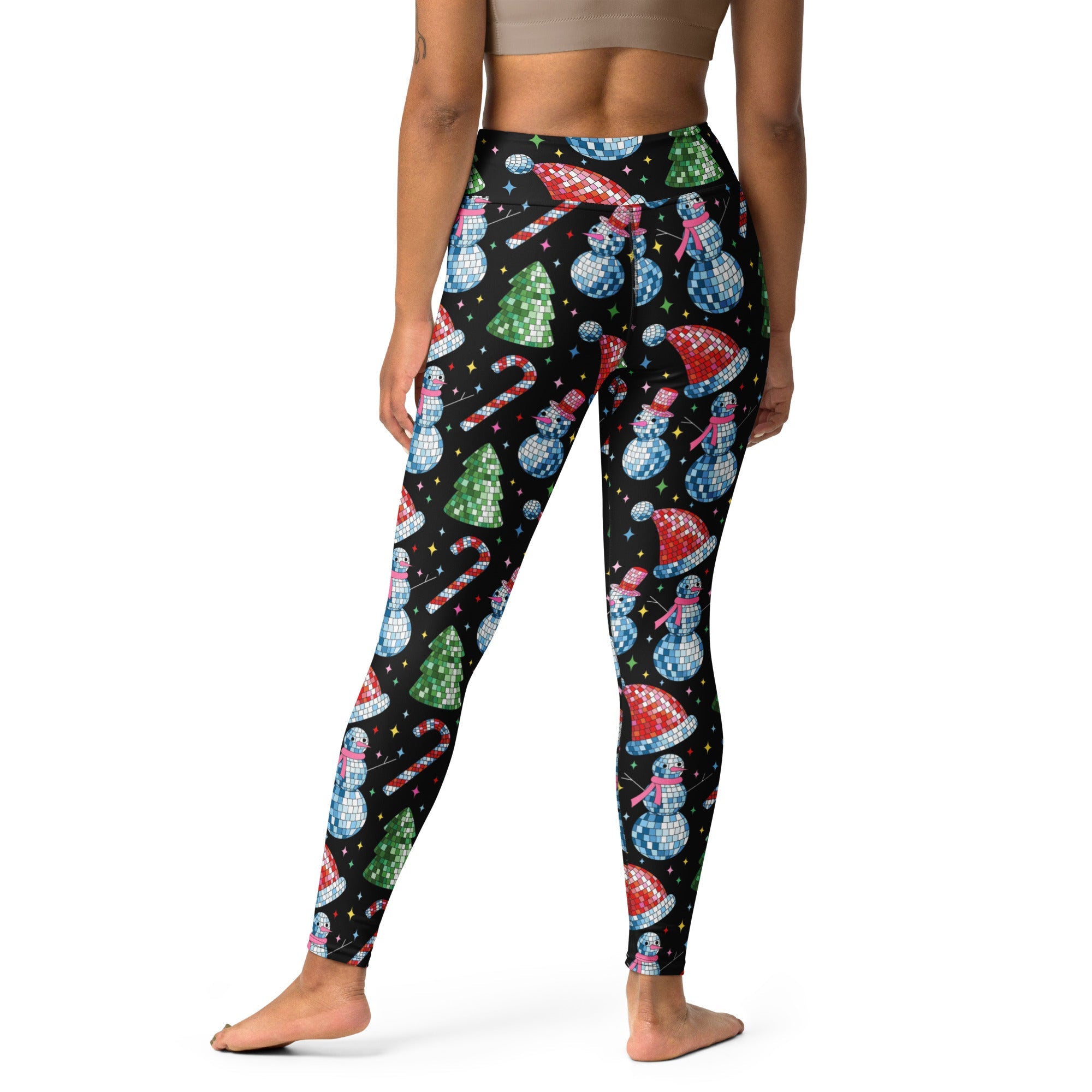 Disco Christmas Yoga Leggings