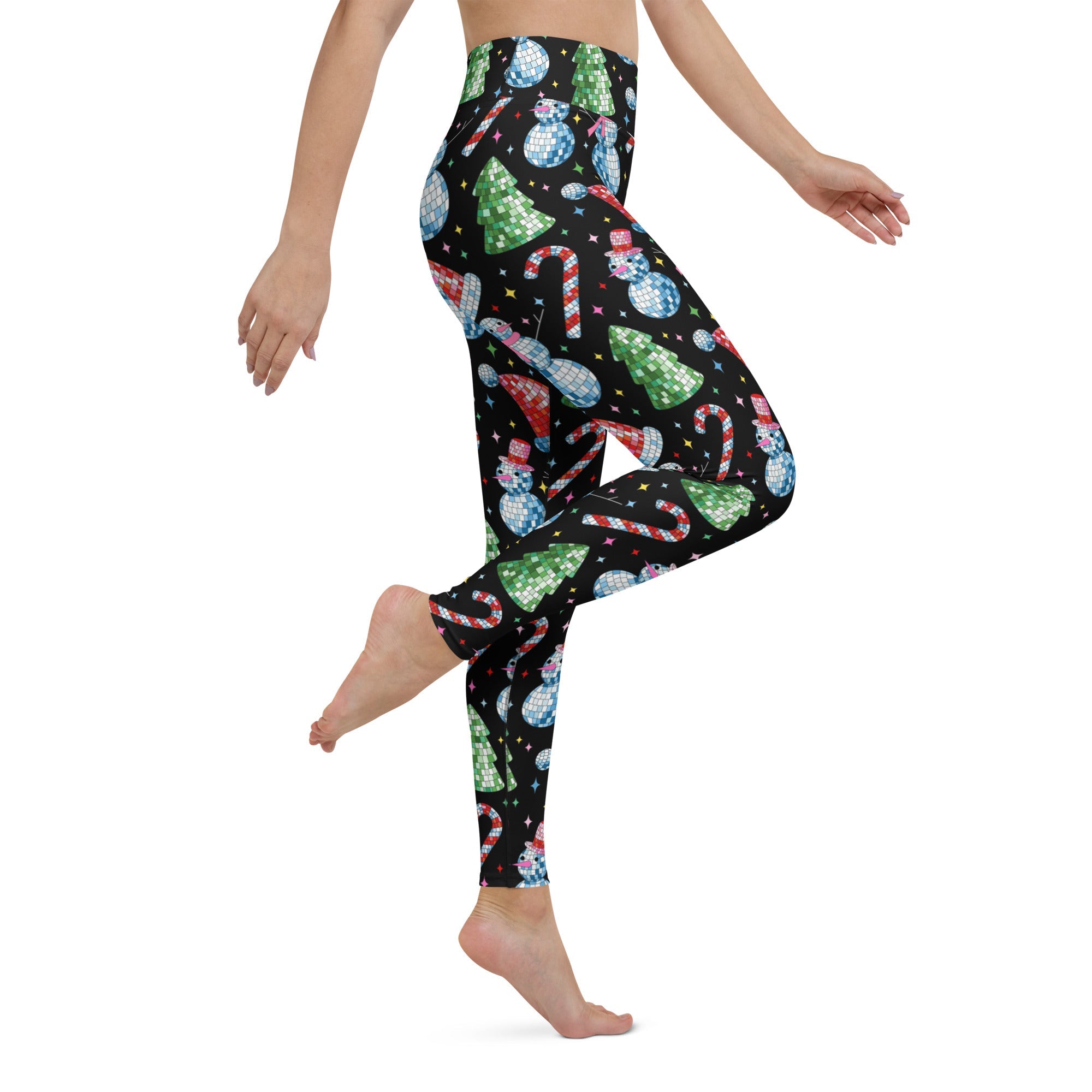 Disco Christmas Yoga Leggings