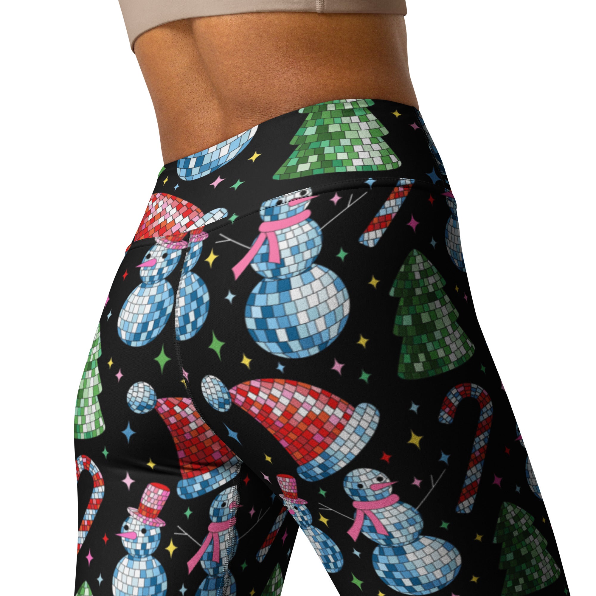 Disco Christmas Yoga Leggings