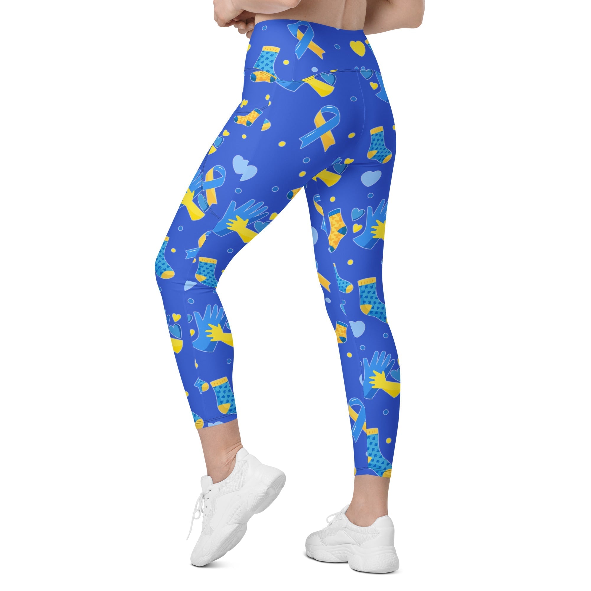 Down Syndrome Awareness Crossover Leggings With Pockets