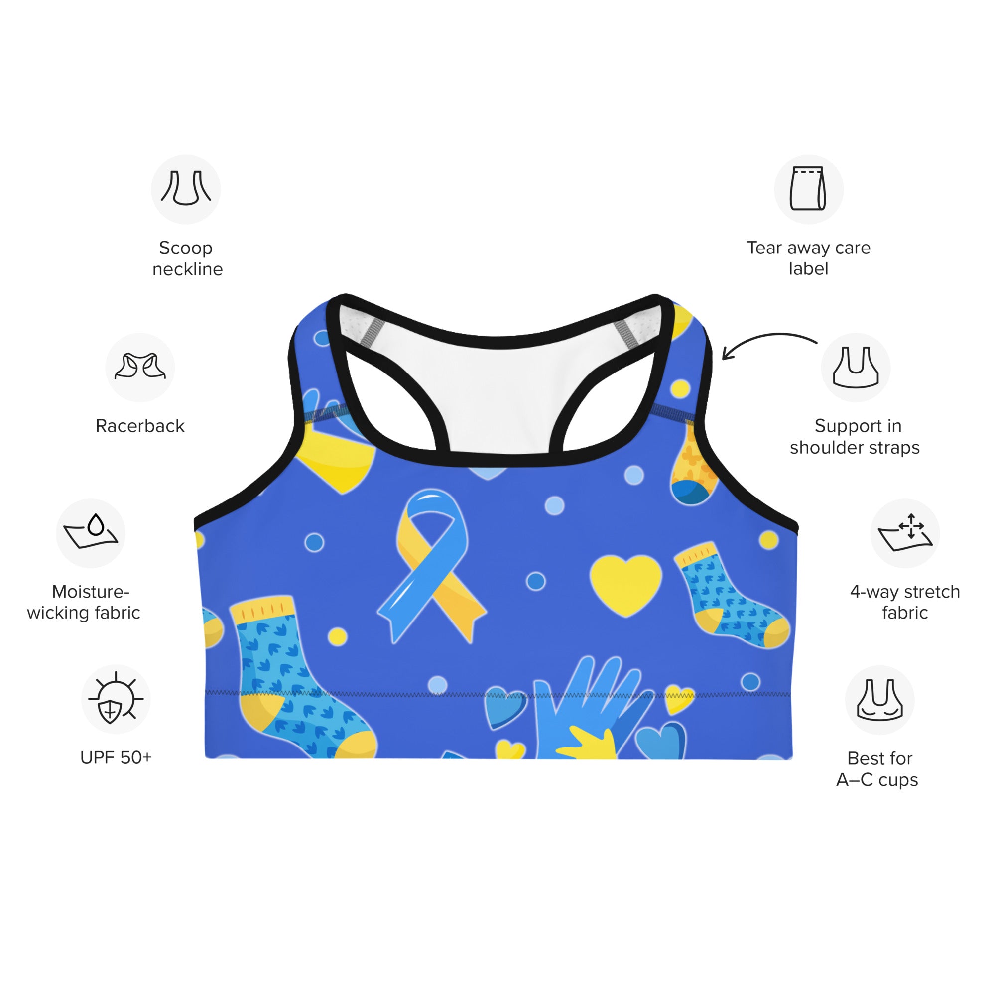 Down Syndrome Awareness Sports Bra