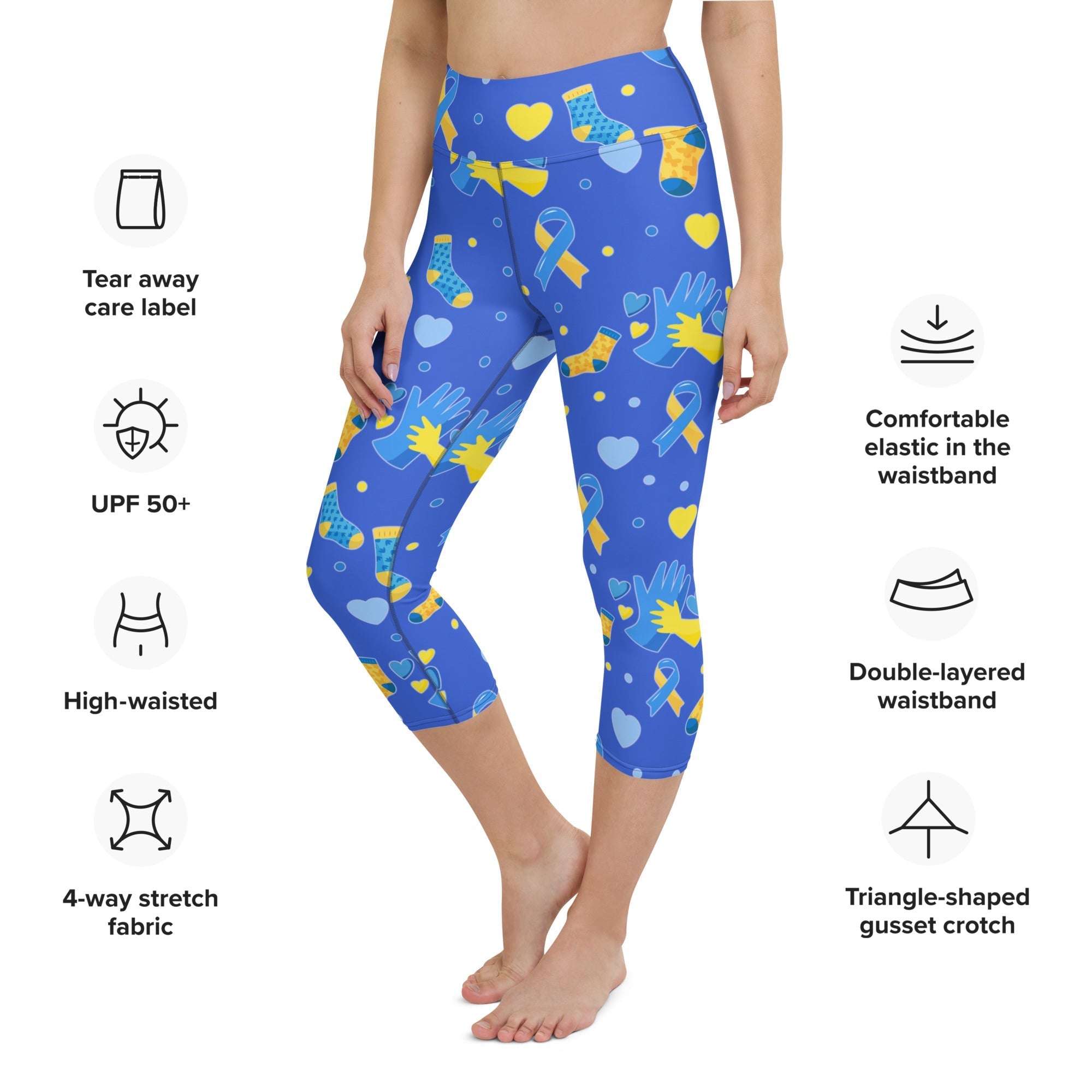 Down Syndrome Awareness Yoga Capris