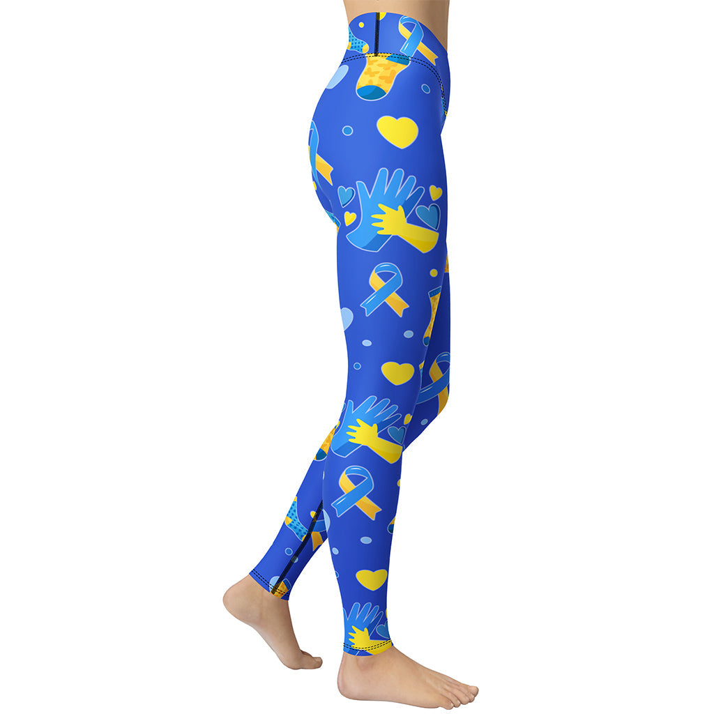 Down Syndrome Awareness Yoga Leggings