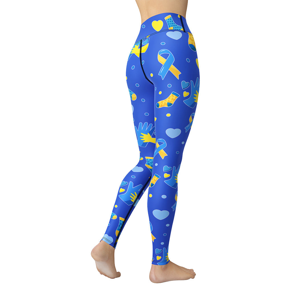Down Syndrome Awareness Yoga Leggings
